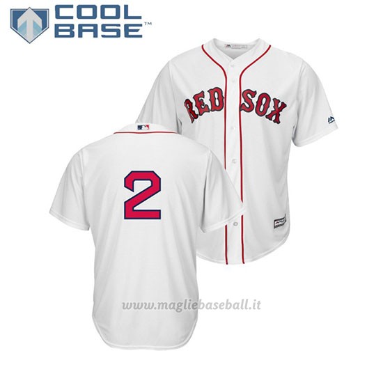 Maglia Baseball Uomo Boston Red Sox Xander Bogaerts Cool Base 1ªReplica Bianco